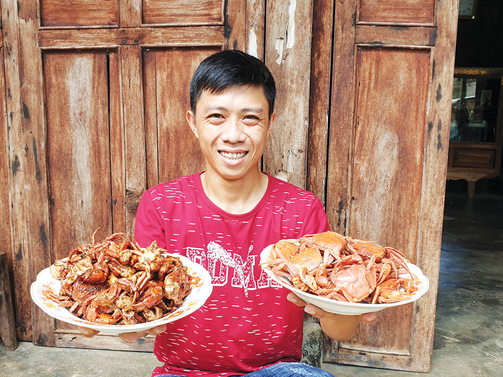 An Giang: Mùa mưa lên &quot;nóc nhà miền Tây&quot; câu con 8 cẳng 2 càng bằng... dây thun - Ảnh 4.