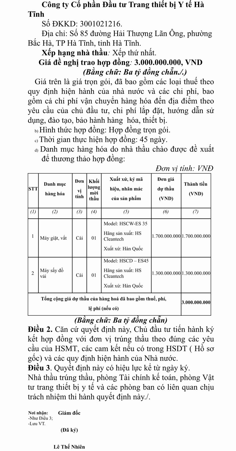 Lô máy sấy, máy giặt 2 tỉ đồng “thổi giá” lên 12 tỉ đồng được bán cho bệnh viện nào của Hà Tĩnh? - Ảnh 2.