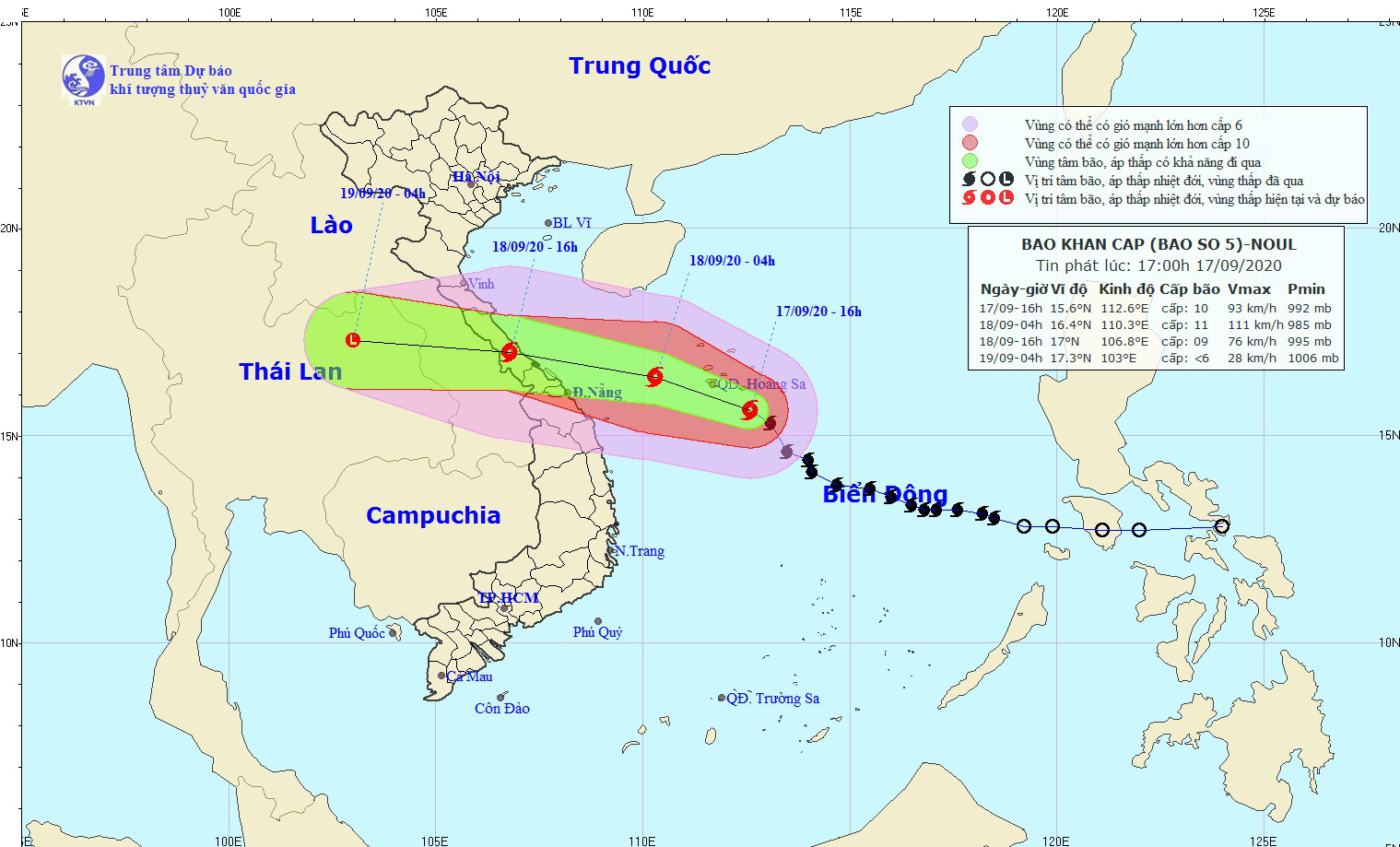 Khẩn: Bão số 5 có xu hướng mạnh thêm trước khi đổ bộ vào đất liền trong ngày mai - Ảnh 2.