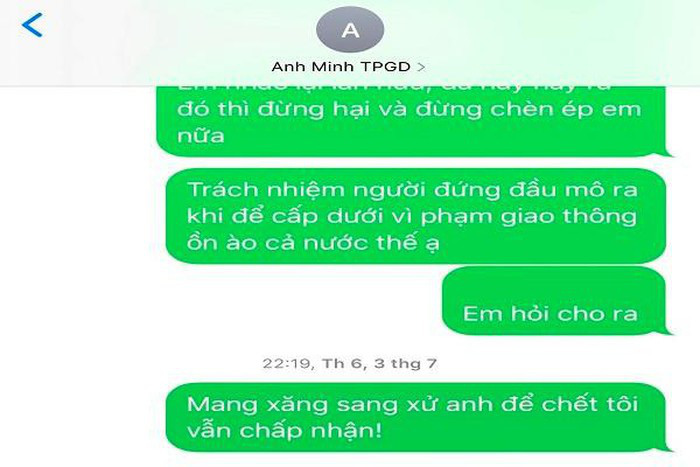 Vụ nữ hiệu trưởng nhắn dọa “xử” Trưởng phòng giáo dục Ba Đồn: Cơ quan chức năng vào cuộc - Ảnh 2.