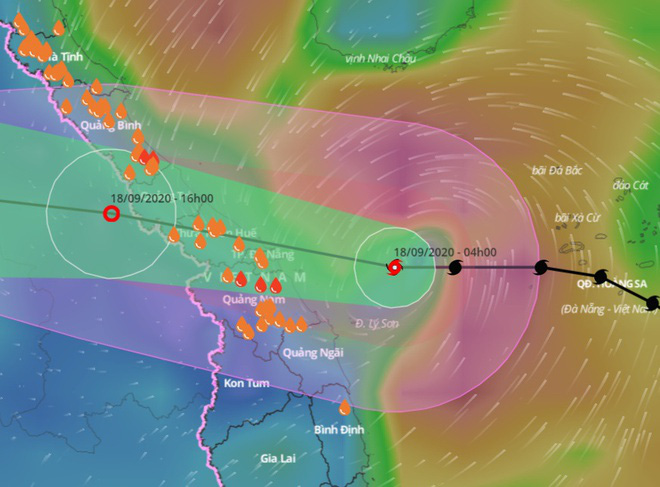 Tâm bão số 5 đổ bộ vào đất liền trong 1-2 giờ tới, đã sơ tán 35.000 người - Ảnh 2.