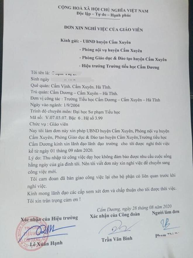 Cô giáo nghỉ việc vì lương 8 triệu đồng không đủ sống, cộng đồng tranh cãi sôi nổi - Ảnh 1.