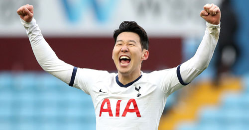 Son Heung Min lập poker ở giải Ngoại hạng Anh.