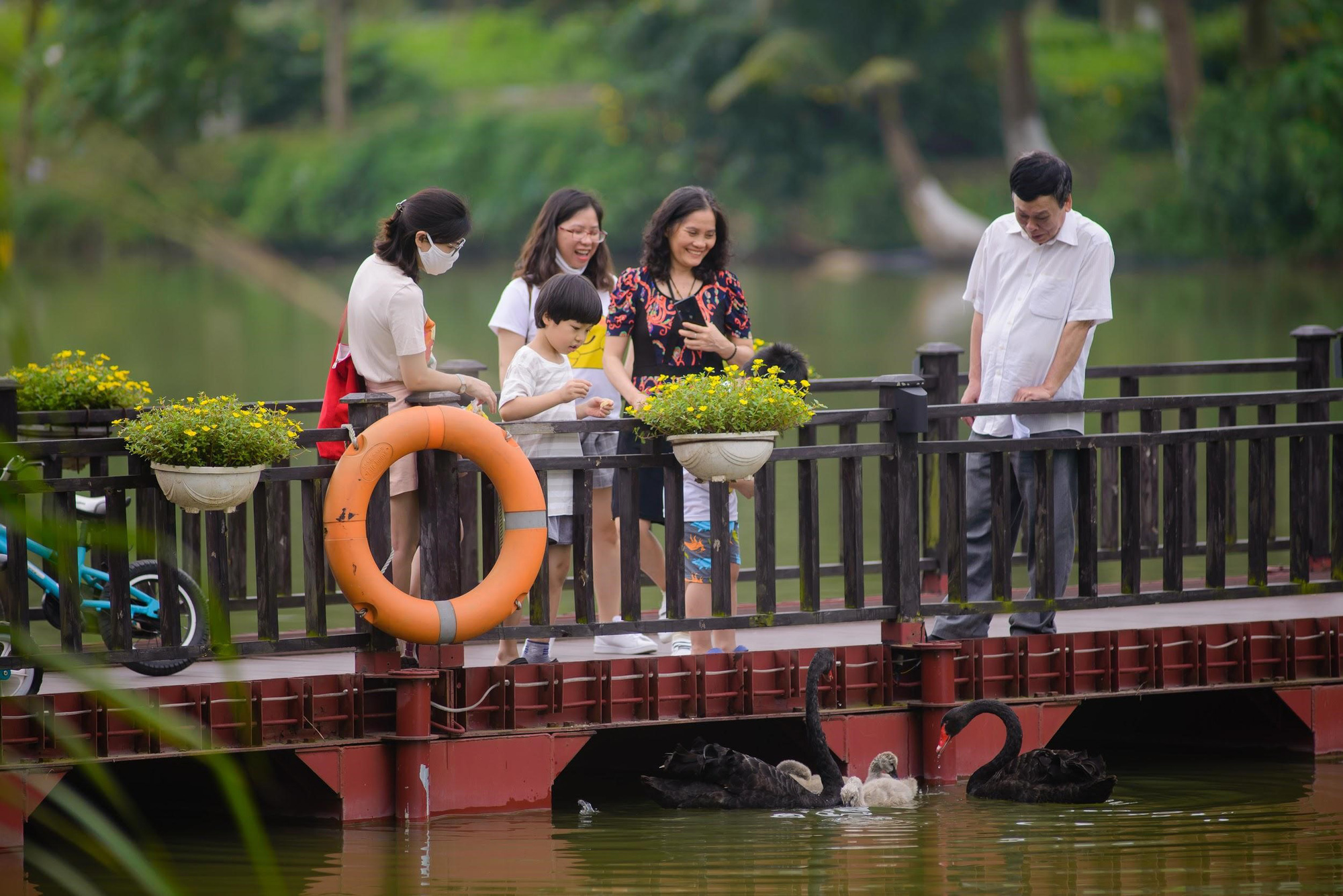 Ngắm bình minh đẹp như tranh vẽ tại khu đô thị xanh Ecopark - Ảnh 9.