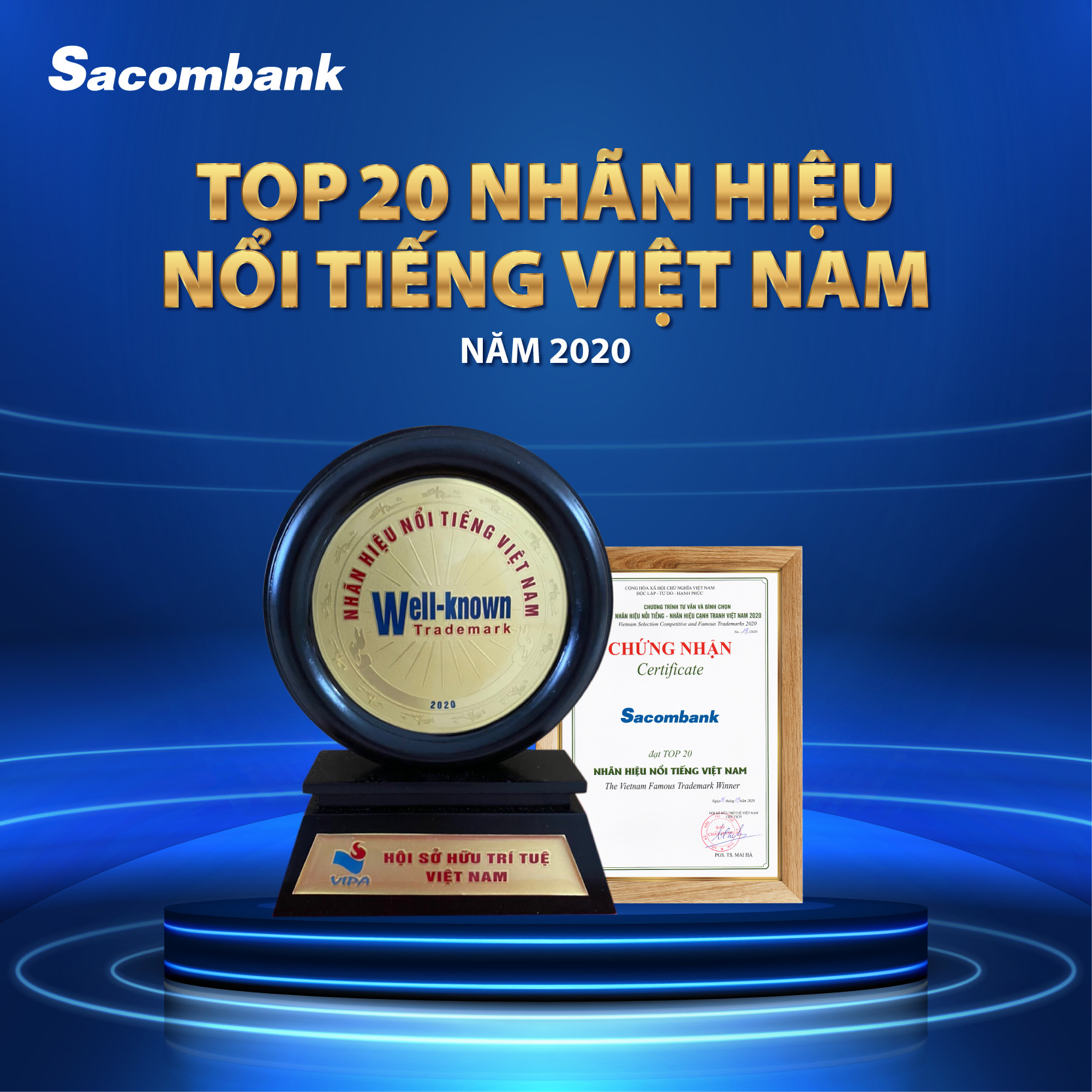 Sacombank vào Top 20 nhãn hiệu nổi tiếng Việt Nam - Ảnh 1.