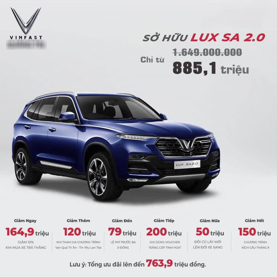 Tin xe (29/9): Xe Honda SH giảm giá kỷ lục, VinFast Lux SA2.0 giảm gần 800 triệu - Ảnh 2.