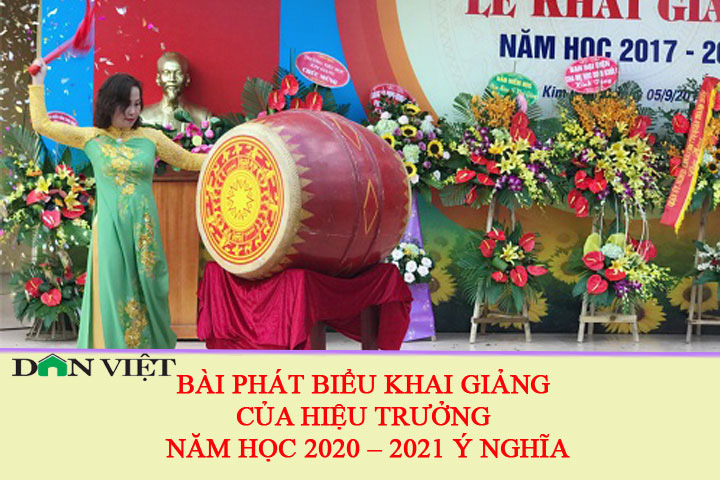 Bài phát biểu khai giảng của Hiệu trưởng năm học 2020 – 2021 hay, ý nghĩa - Ảnh 1.