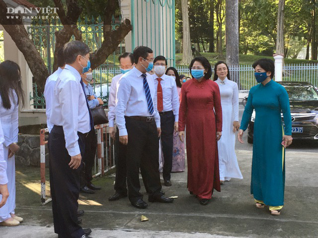 TP.HCM: Phó Chủ tịch nước Đặng Thị Ngọc Thịnh dự khai giảng năm học mới - Ảnh 1.