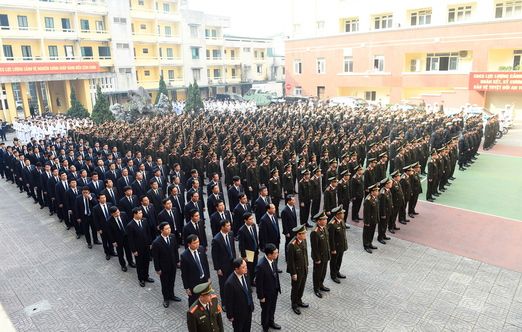 Bộ Tư lệnh Cảnh vệ ra quân bảo vệ Đại hội Đảng XIII - Ảnh 1.