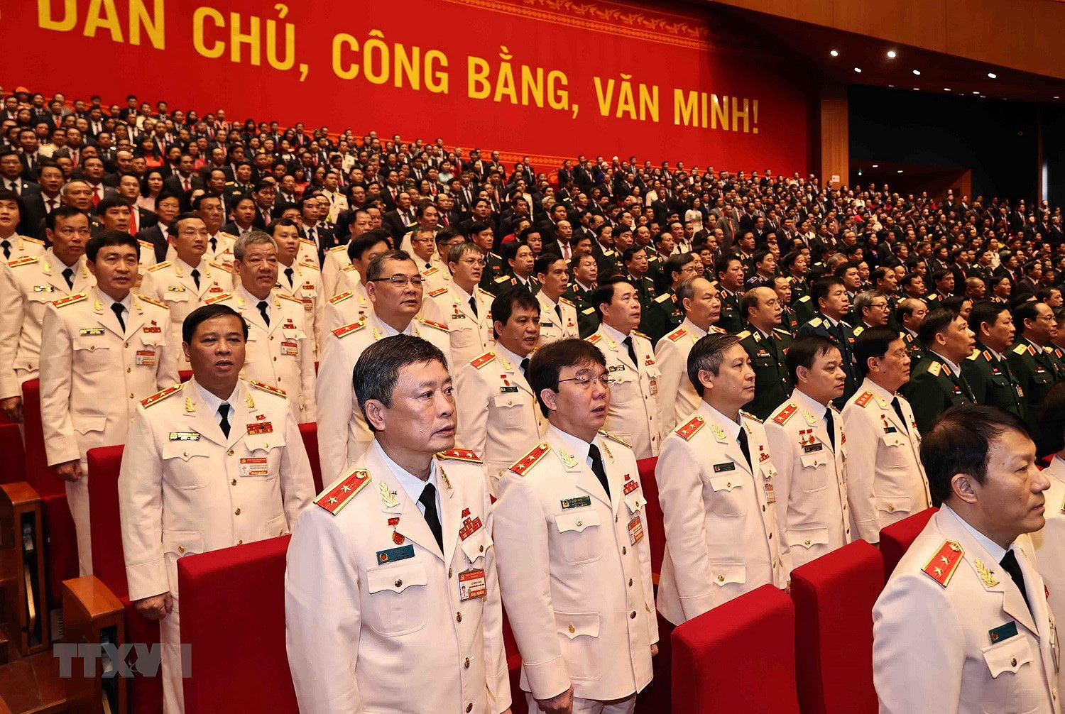 Hình ảnh lễ khai mạc trọng thể Đại hội lần thứ XIII Đảng Cộng sản - Ảnh 10.
