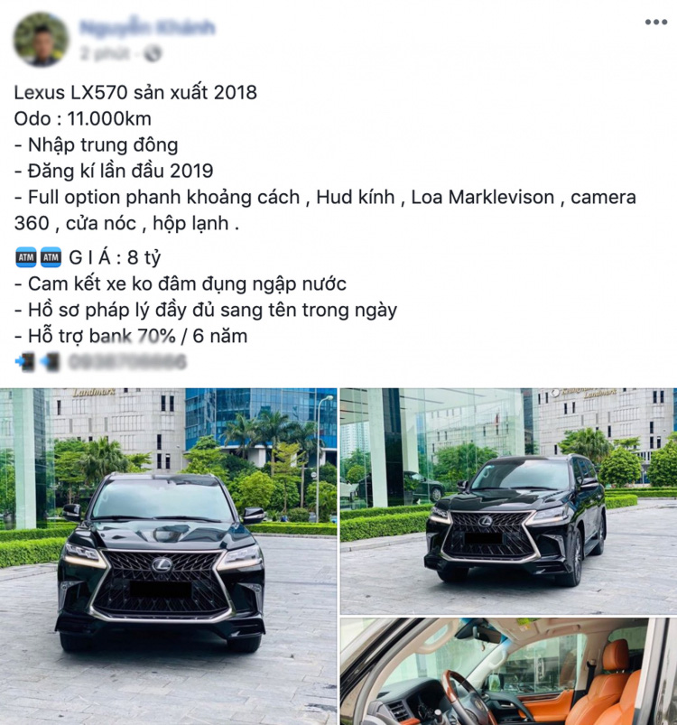 Sau 2 năm sử dụng, xe của đại gia Việt Lexus LX 570 &quot;lỗ&quot; không tưởng - Ảnh 1.