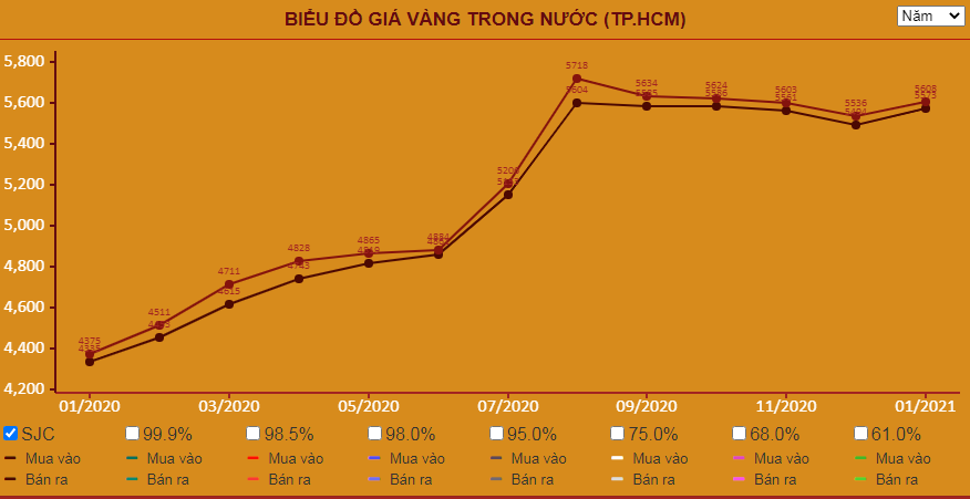 Giá vàng hôm nay 3/1: Hướng đến mức cao nhất mọi thời đại mới - Ảnh 2.