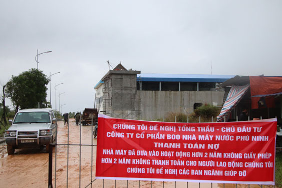 Nhà máy nước Phú Ninh bị đòi nợ 130 tỉ đồng - Ảnh 1.