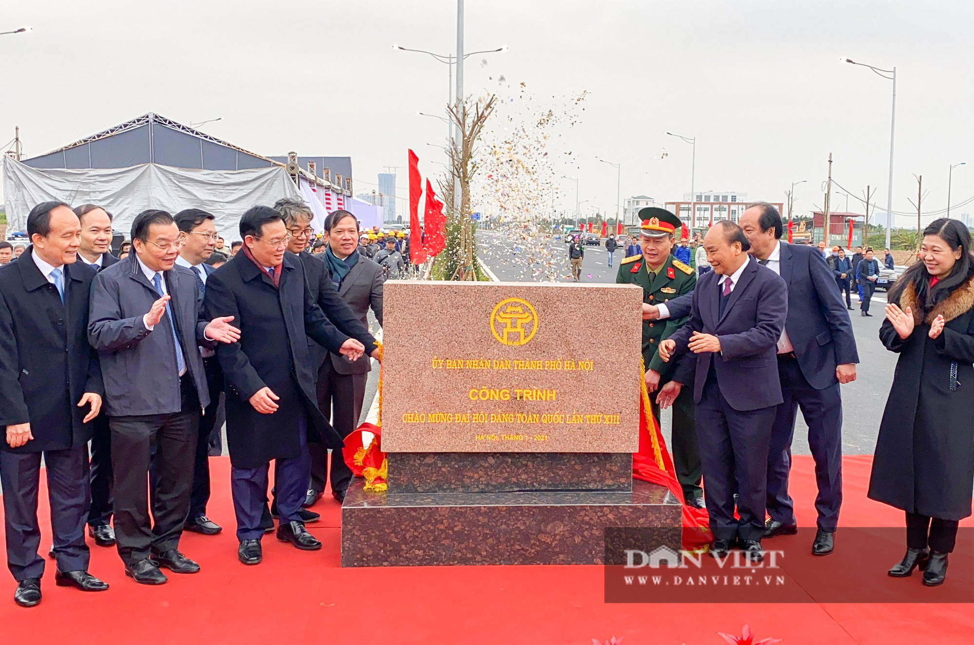 Thủ tướng tới dự lễ khánh thành công trình kết nối Vành đai 3 với cao tốc Hà Nội - Hải Phòng - Ảnh 2.
