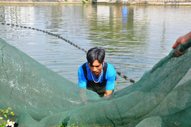Làng nuôi cá chép đỏ nổi tiếng ở xứ Thanh trước ngày tiễn Táo Quân chầu trời - Ảnh 2.
