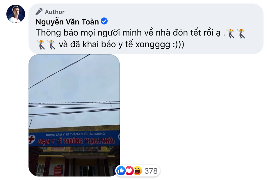 Bất ngờ rời Hà Nội, Văn Toàn về Hải Dương ăn Tết - Ảnh 2.