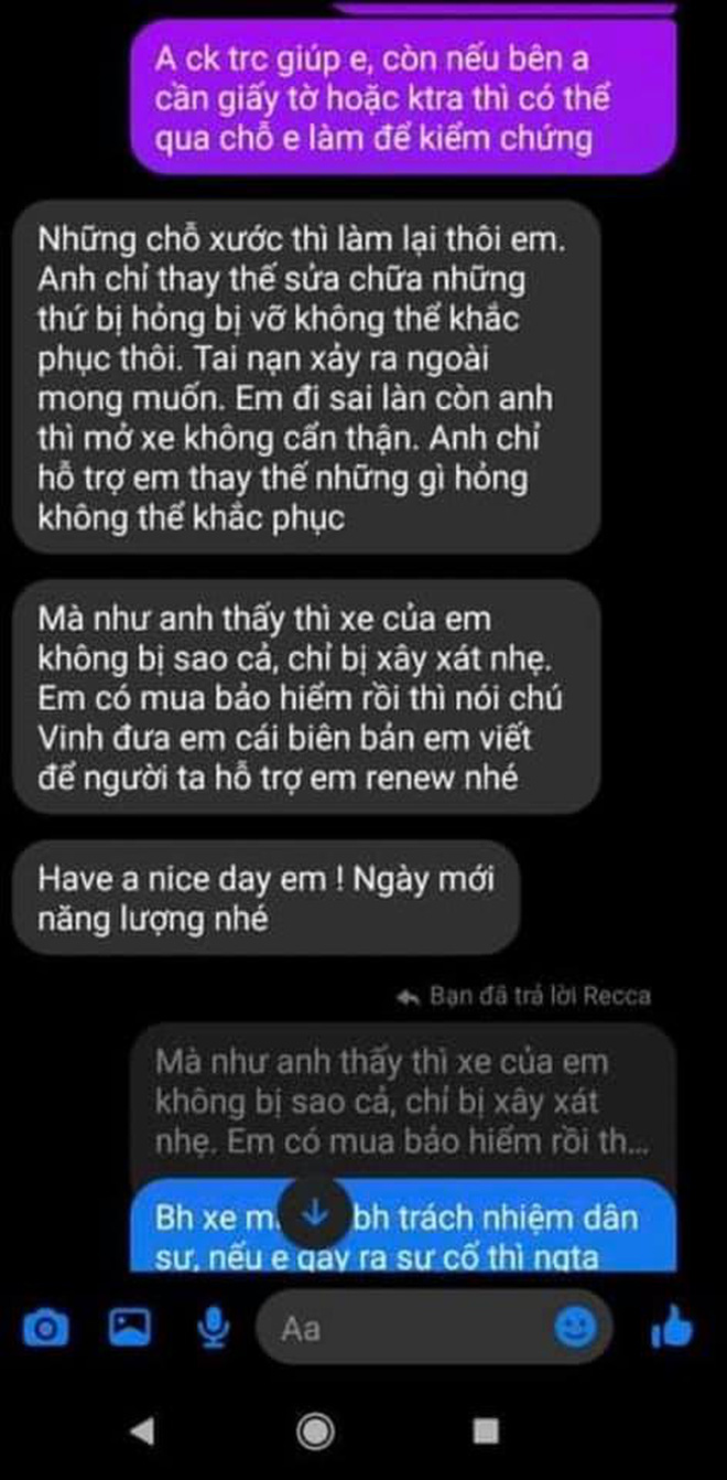 Biến căng giữa đêm: Huỳnh Anh bị tố mở cửa ô tô gây tai nạn nhưng "lật mặt" chối bồi thường, có cả clip và tin nhắn bằng chứng - Ảnh 6.