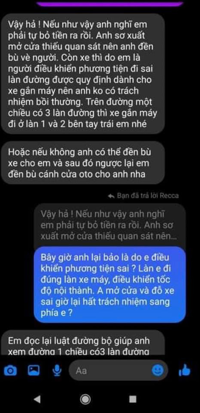 Biến căng giữa đêm: Huỳnh Anh bị tố mở cửa ô tô gây tai nạn nhưng "lật mặt" chối bồi thường, có cả clip và tin nhắn bằng chứng - Ảnh 6.