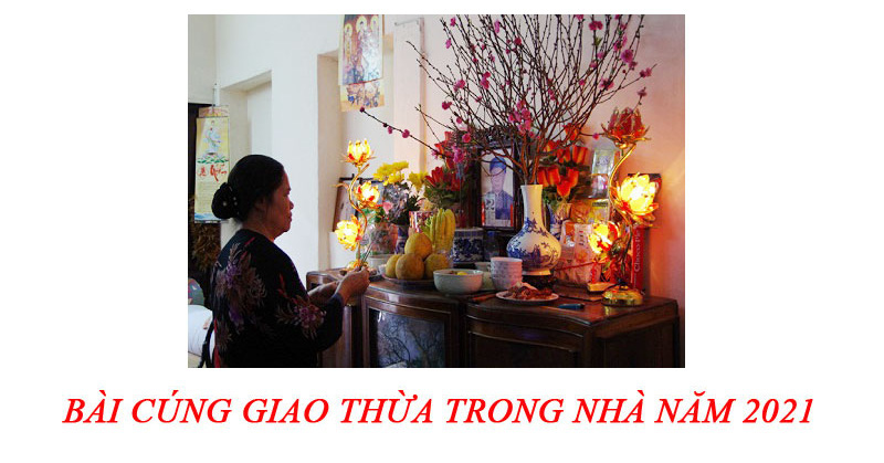 Bài cúng giao thừa trong nhà năm 2021 chuẩn nhất