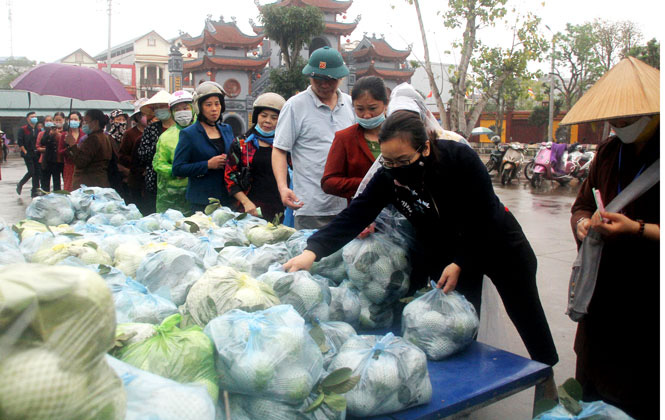 Giáo Hội Phật giáo tỉnh Thái Nguyên tiêu thụ gần 40 tấn nông sản giúp người dân Hải Dương - Ảnh 1.