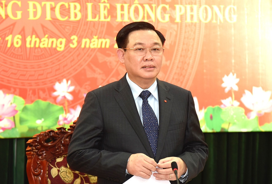 Giới thiệu Bí thư Hà Nội Vương Đình Huệ để bầu Chủ tịch Quốc hội - Ảnh 1.