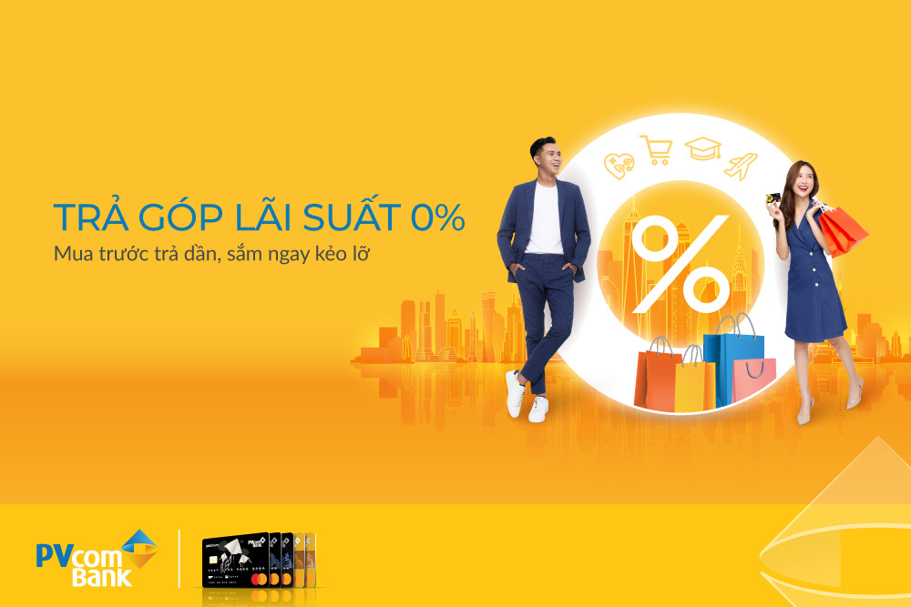 Mua hàng trả góp 0% với thẻ tín dụng quốc tế PVcomBank - Ảnh 1.