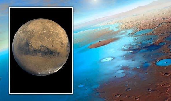 Toàn bộ đại dương của sao Hỏa đang bị 'nhốt' trong lớp vỏ của hành tinh - Ảnh 1.