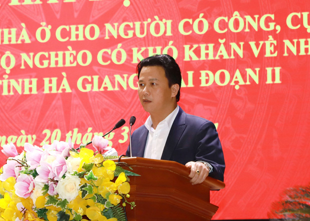 Hà Giang: Hơn 100 doanh nghiệp dự lễ phát động hỗ trợ xây dựng nhà ở cho hộ khó khăn, cựu chiến binh nghèo - Ảnh 4.