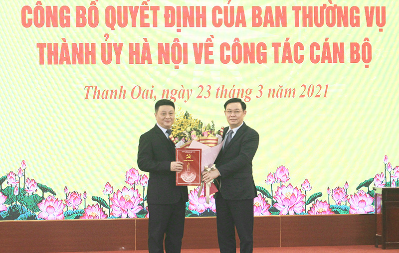 Hà Nội: Thanh Oai có tân Bí thư Huyện uỷ thay ông Đinh Trường Thọ - Ảnh 1.