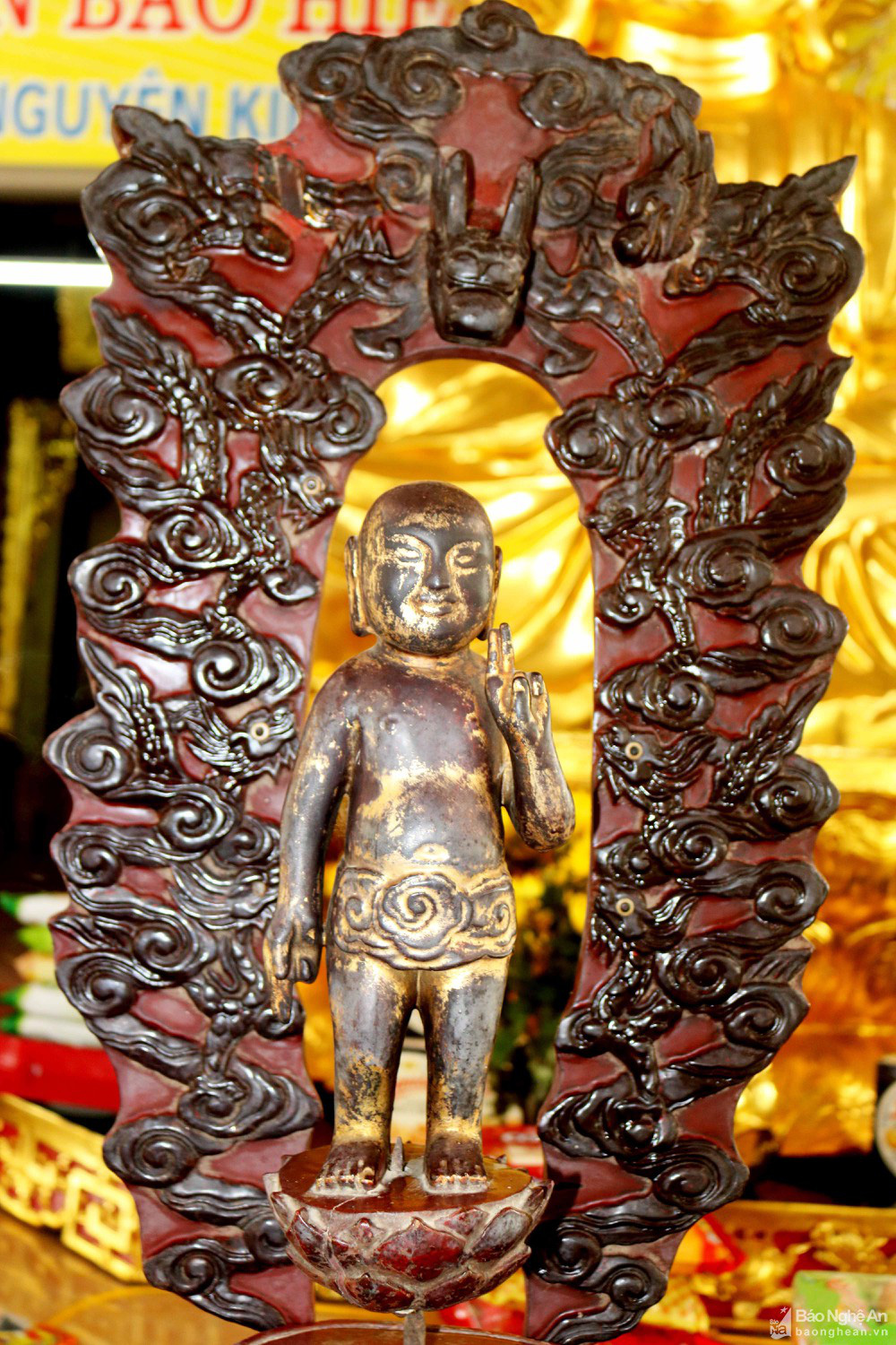 Thanh Hóa: Chiêm ngưỡng những pho tượng cổ chẳng khác nào &quot;vật báu&quot; ở ngôi chùa hàng trăm năm tuổi - Ảnh 5.