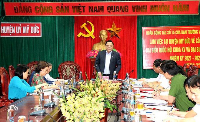 Giám đốc CA Hà Nội yêu cầu Mỹ Đức đảm bảo tuyệt đối điều gì trong ngày bầu cử? - Ảnh 1.