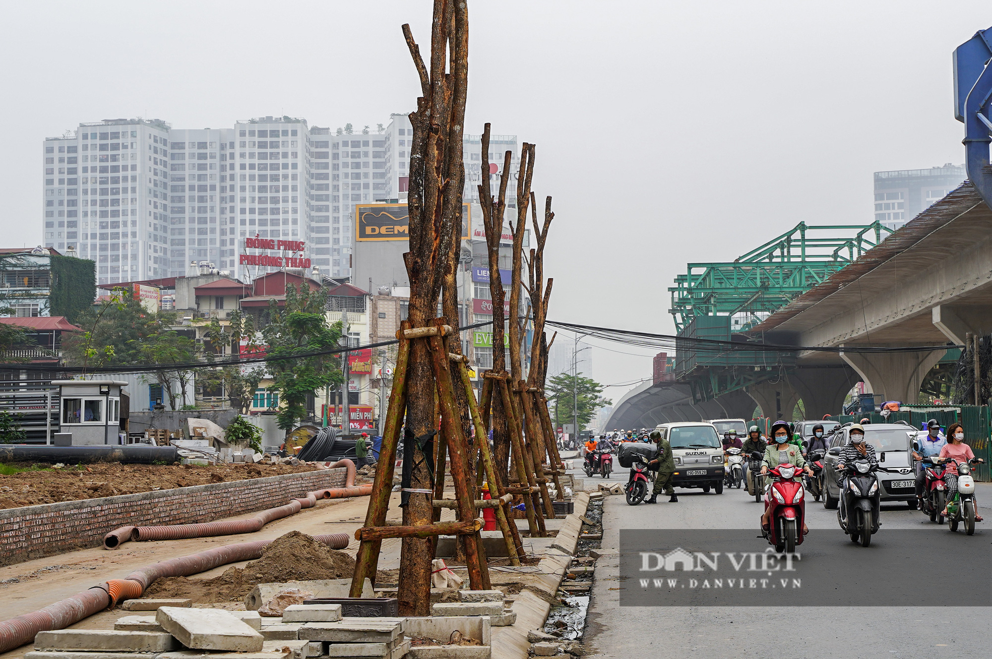 Gấp rút xây dựng tuyến đường vành đai 2 dưới thấp  - Ảnh 11.