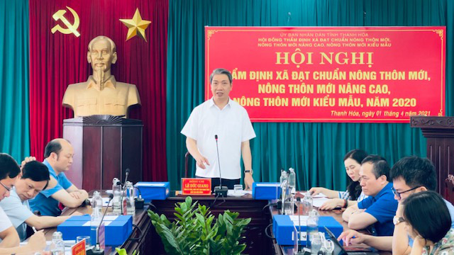 PCT UBND tỉnh Thanh Hóa Lê Đức Giang: “Thẩm định xã NTM không cứng nhắc nhưng đầy đủ, nghiêm túc, phải hết sức trách nhiệm” - Ảnh 1.