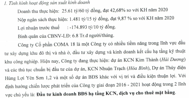 Cổ phiếu tăng gần 129% trong 1 tháng, Coma 18 lên kế hoạch năm 2021 đi ngang - Ảnh 2.