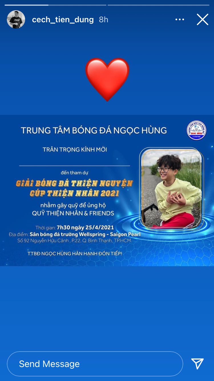 &quot;Mất tích&quot; tại V.League 2021, Bùi Tiến Dũng sắp chơi 1 trận đặc biệt - Ảnh 2.