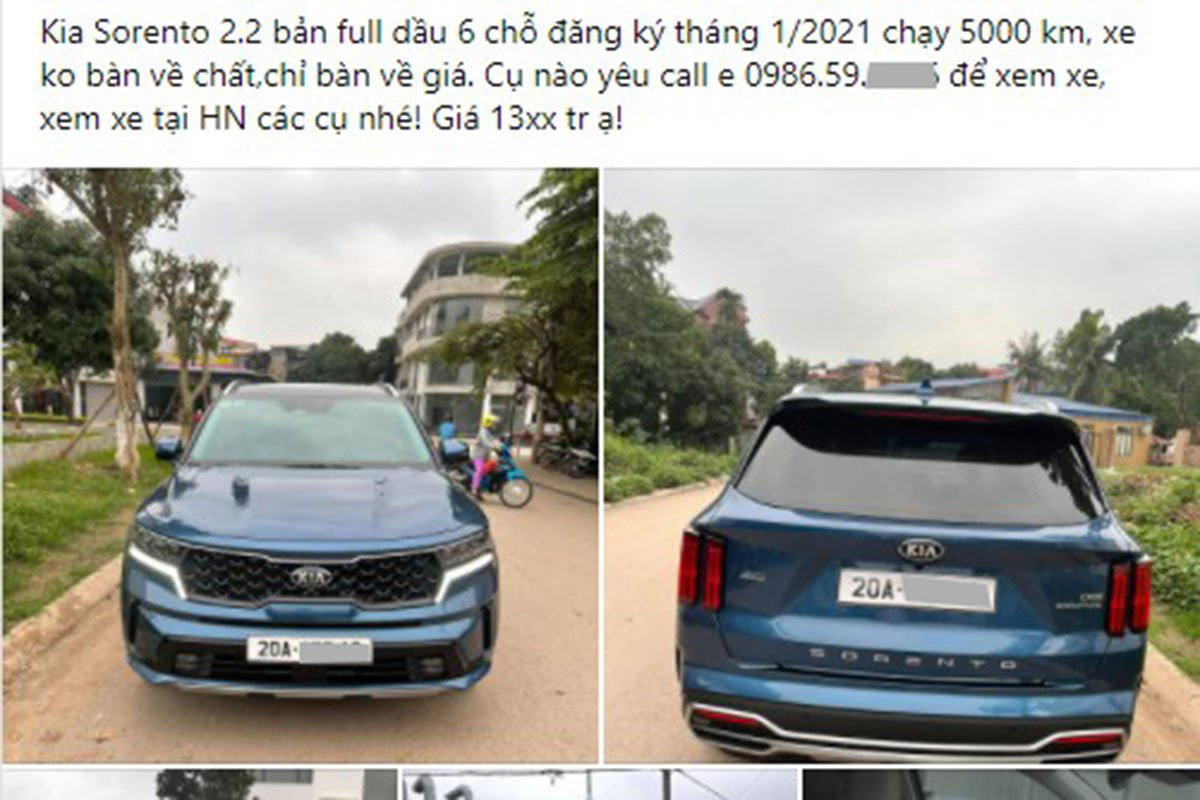 Hàng loạt xe Kia Sorento 2021 mới chạy vài nghìn km đã rao bán ngỡ ngàng - Ảnh 3.