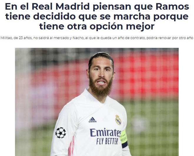 Sergio Ramos sắp chia tay Real Madrid: &quot;Anh Tư&quot; ra đi là... bình thường - Ảnh 1.