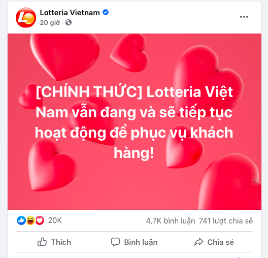 Lotteria Việt Nam lỗ triền miên trước tin đồn đóng cửa - Ảnh 2.