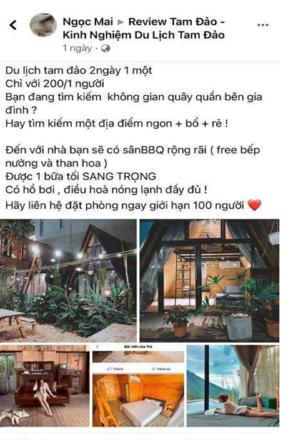 Tam Đảo Núi (Vĩnh Phúc): Đặt phòng ngày cuối tuần, dịp nghỉ lễ 30/4 – 1/5 giá &quot;siêu rẻ&quot;, khách hàng cực sốc - Ảnh 4.