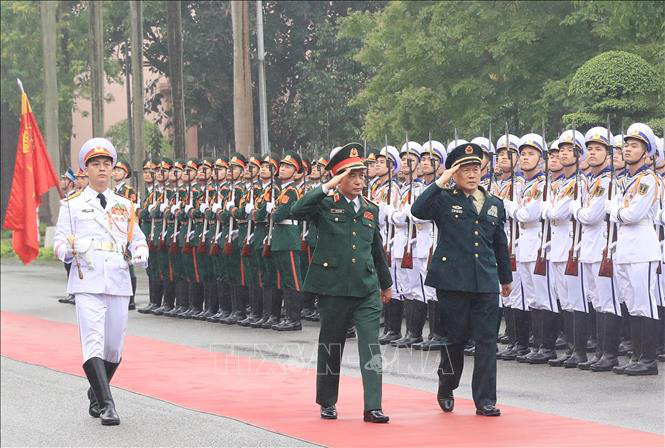 Ảnh: Bộ trưởng Quốc phòng Trung Quốc Ngụy Phượng Hòa thăm chính thức Việt Nam - Ảnh 2.