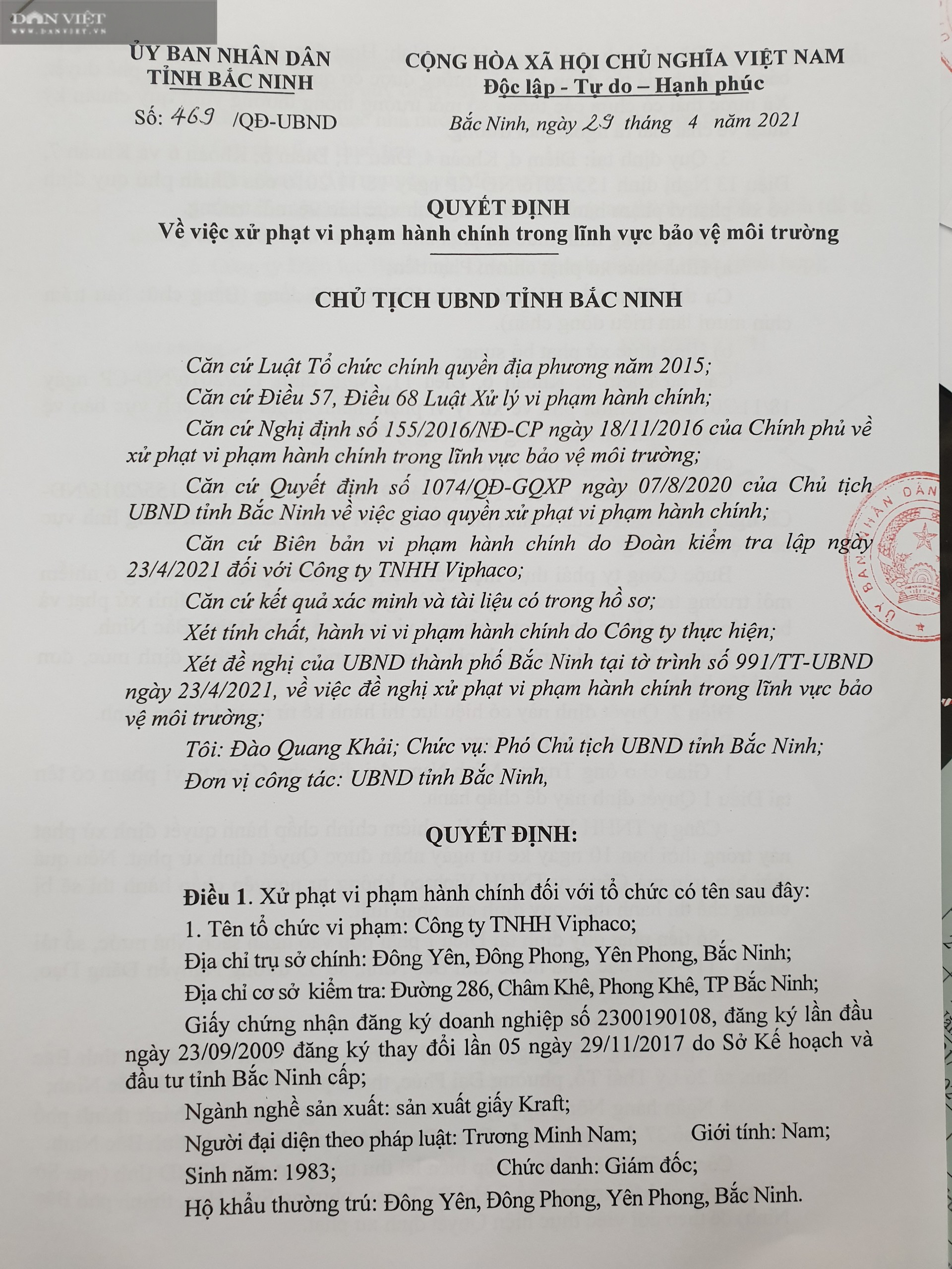 Bắc Ninh: &quot;Điểm mặt&quot; thủ phạm bức tử sông Ngũ Huyện Khê, bị xử phạt tiền tỷ ở làng giấy Phong Khê  - Ảnh 3.