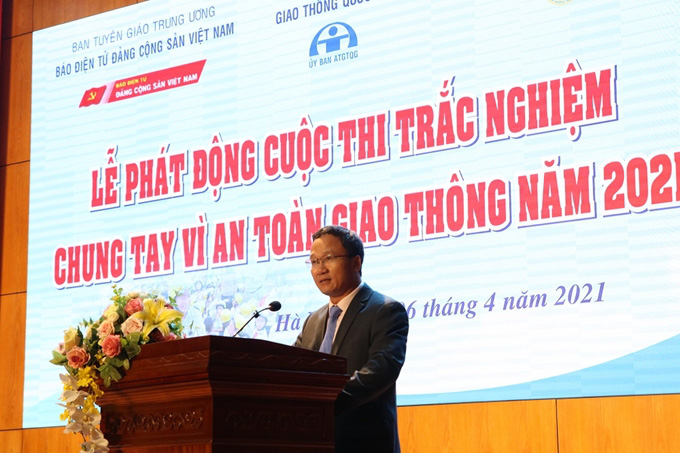 Phát động Cuộc thi trắc nghiệm “Chung tay vì an toàn giao thông” năm 2021 - Ảnh 2.