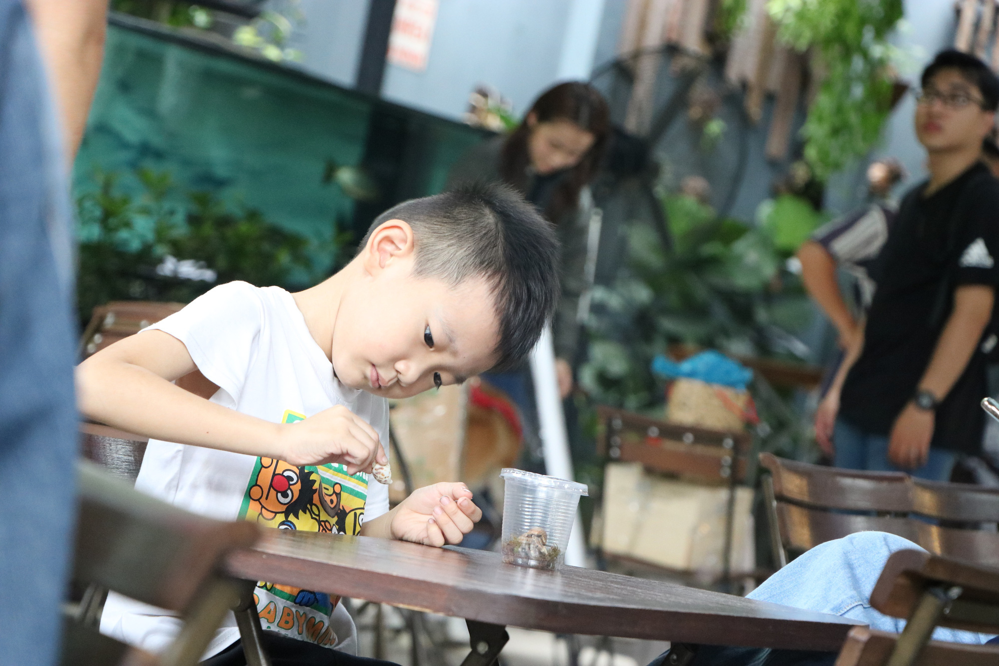 Trẻ em Sài Gòn háo hức đến quán cà phê độc nhất vô nhị chơi đùa với thú cưng tiền tỷ - Ảnh 3.