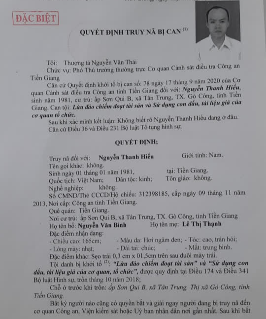 Ai cũng có quyền bắt đối tượng truy nã đặc biệt Nguyễn Thanh Hiếu - Ảnh 1.