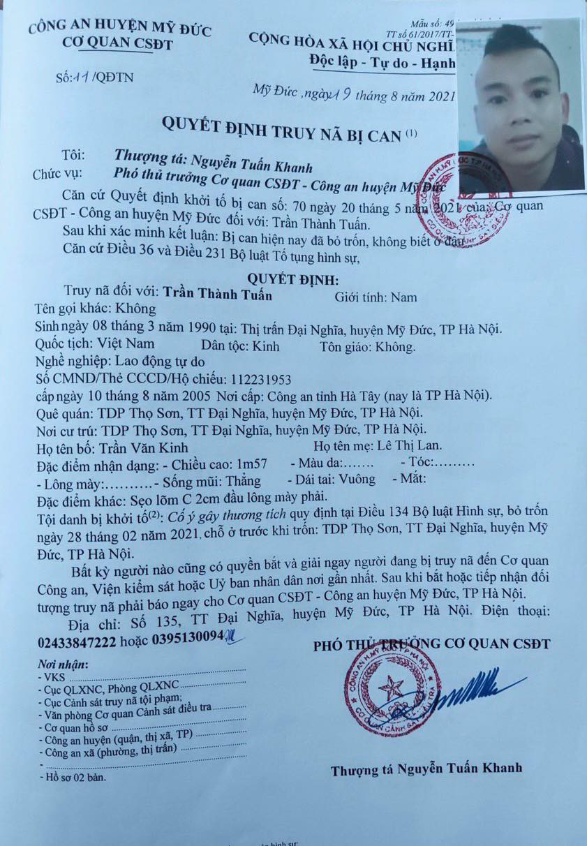 Thanh niên Nghệ An vẫn bặt vô âm tín sau 9 năm bị Công an Hà Nội truy nã - Ảnh 2.