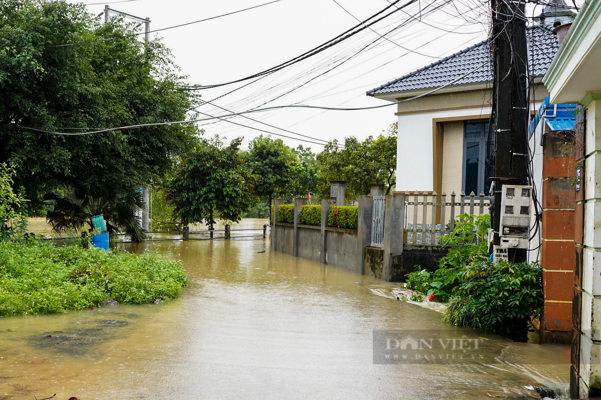 Hà Nội: Nước sông Bùi dâng cao, nhiều nhà dân ở Chương Mỹ bị ngập - Ảnh 8.