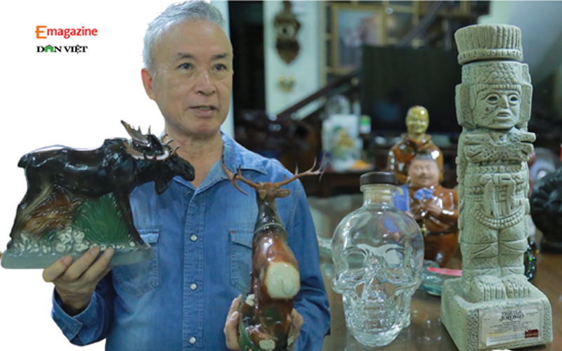 Nhà ngoại giao dành nhiều tháng lương  "nướng" vào thú sưu tầm vỏ chai rượu  hình thù độc nhất Việt Nam