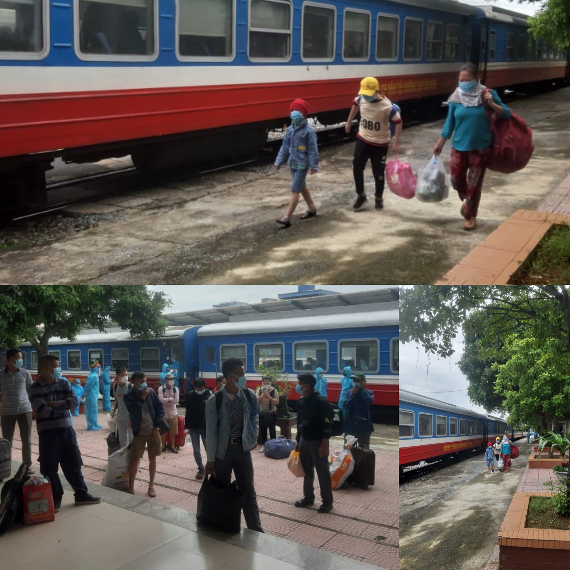 Hồi hương bằng tàu hỏa, nửa nghìn công dân Thái Bình đã được đưa đi cách ly - Ảnh 2.