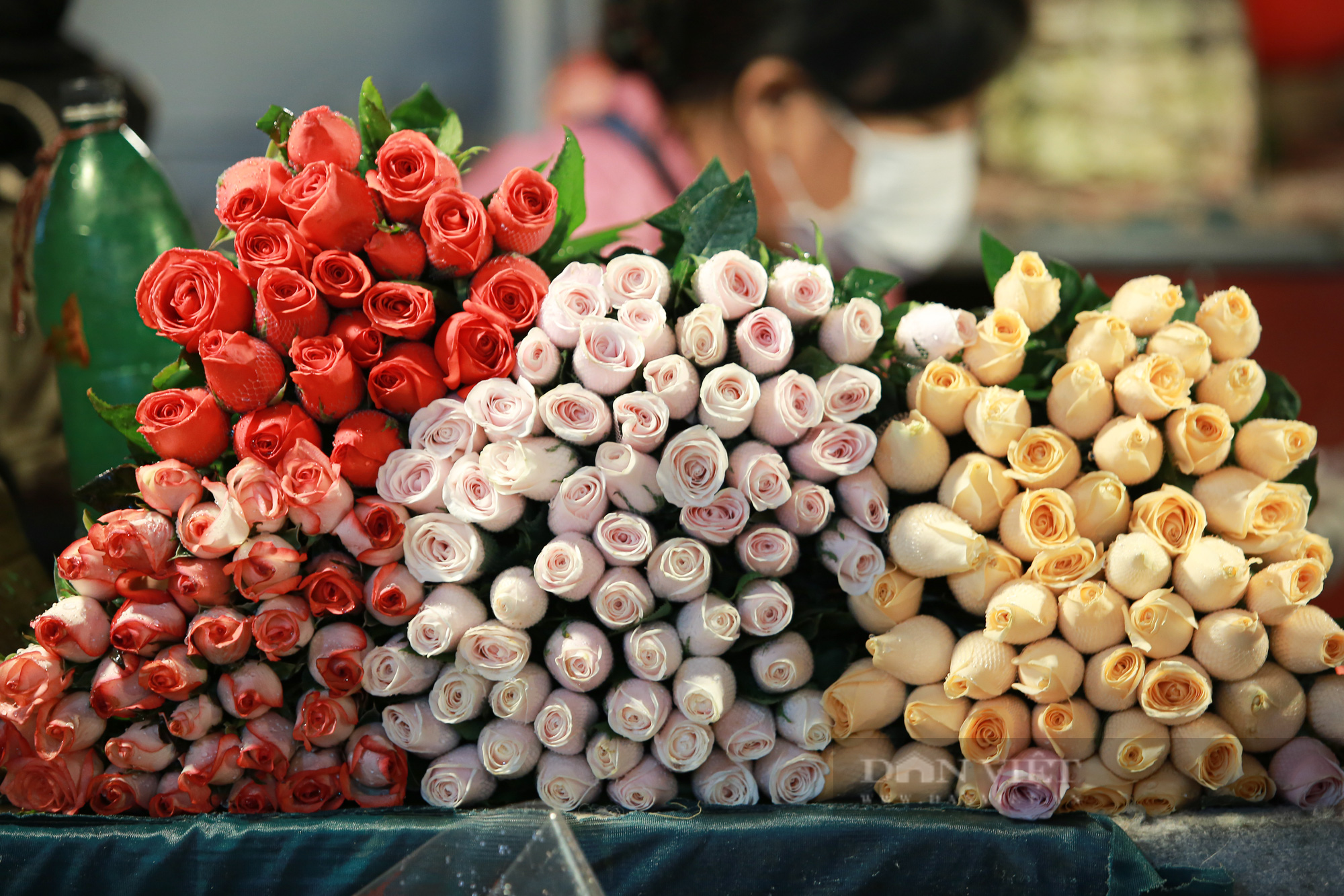Chợ hoa lớn nhất Hà Nội chật cứng người mua, kẻ bán trước ngày 20/10 - Ảnh 7.