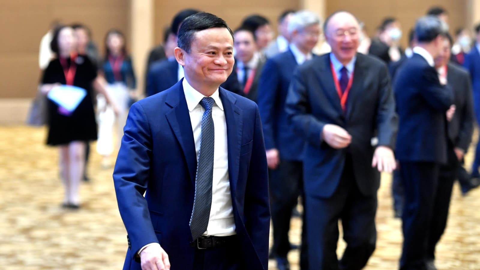 Jack Ma, người sáng lập Tập đoàn Alibaba, tham dự lễ khai mạc Hội nghị thượng đỉnh doanh nhân trẻ toàn Trung Quốc lần thứ 3 vào ngày 25 tháng 9 năm 2020 tại Phúc Châu, tỉnh Phúc Kiến, Trung Quốc. Ảnh: @Lyu Ming.